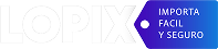 Lopix - logo en blanco